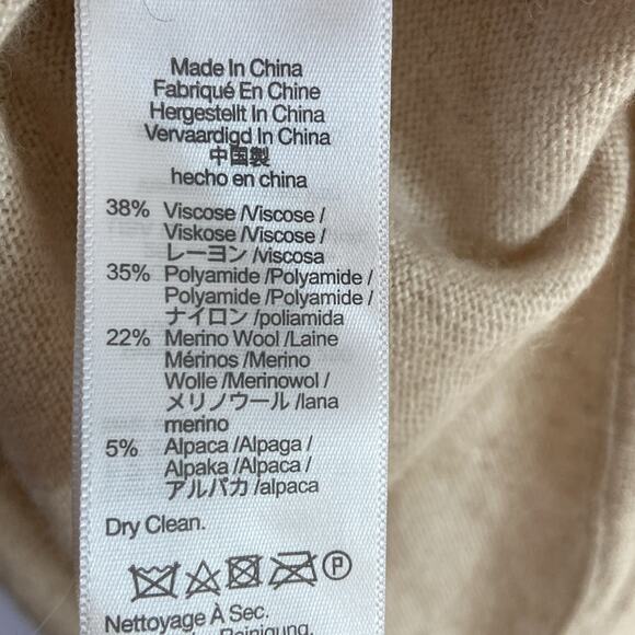 Madewell Women Coloblock Ashbury Merino Wool/Alpaca Mockneck Sweater Size XS - Picture 9 of 9